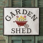 Garden Shed Metal Wall Sign